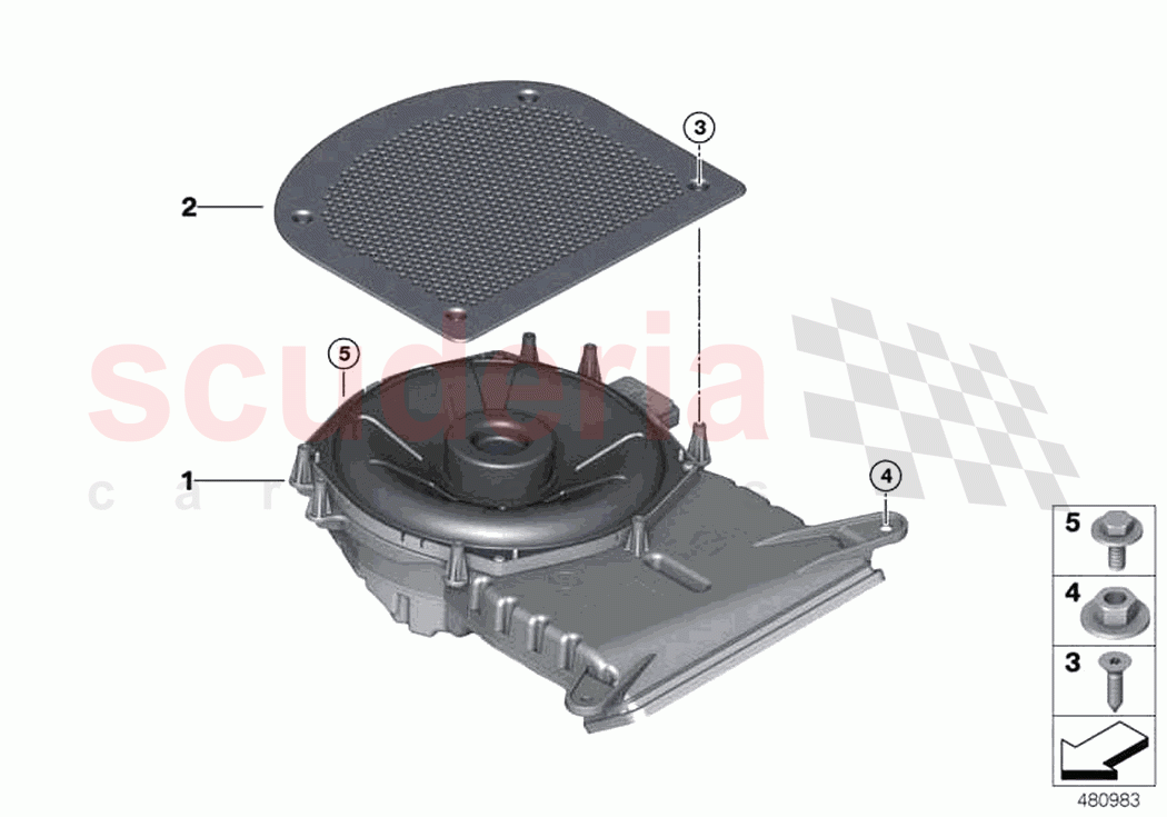 Components central bass of Rolls Royce Rolls Royce Phantom Extended RR12(2017-2023)