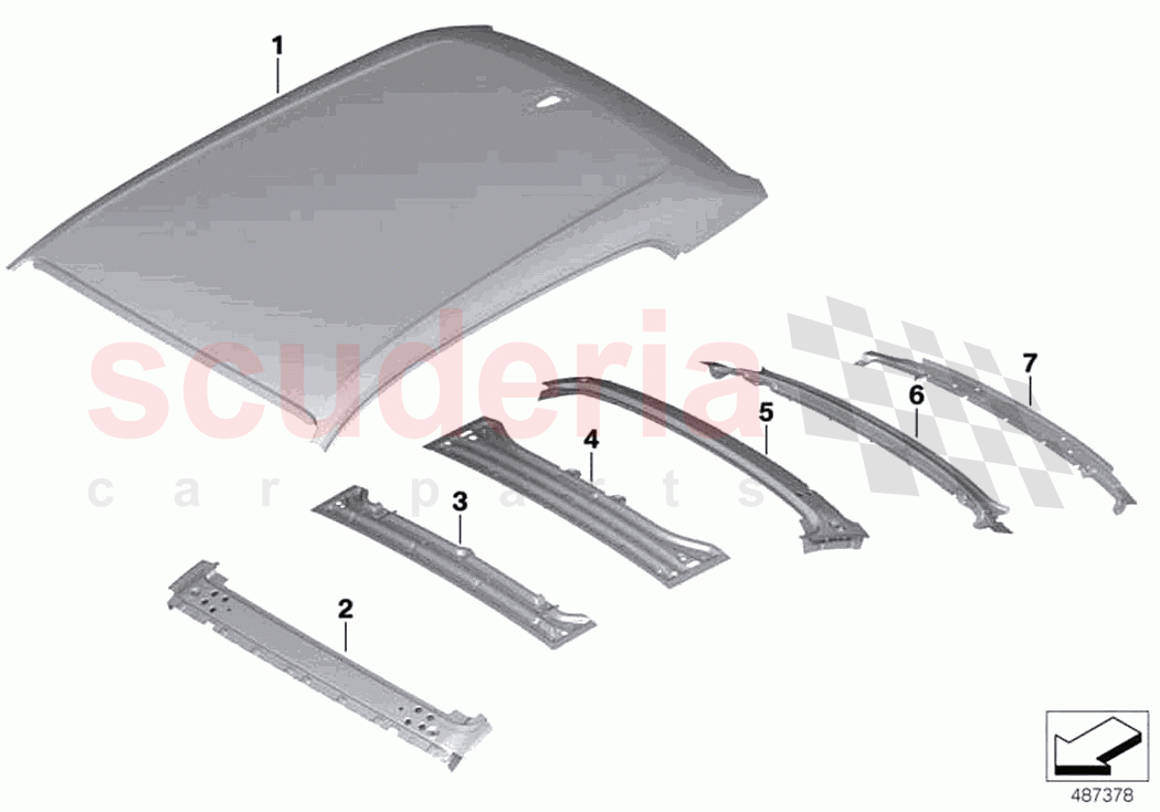Roof of Rolls Royce Rolls Royce Phantom Extended RR12(2017-2023)