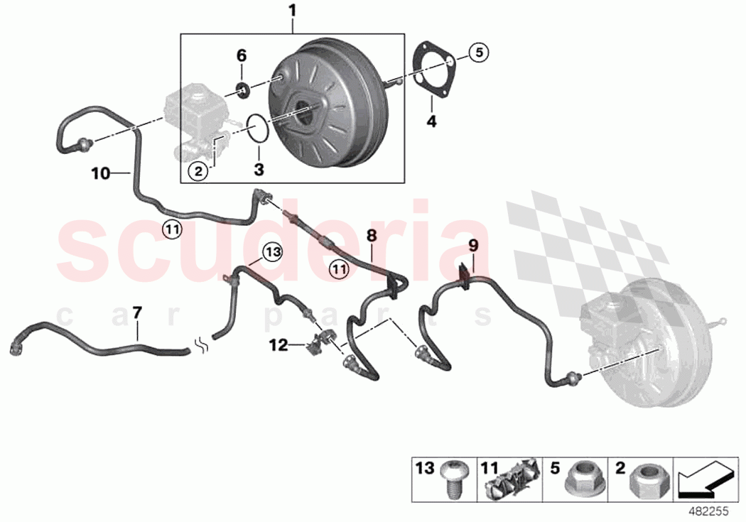 Power brake unit depression of Rolls Royce Rolls Royce Phantom Extended RR12(2017-2023)