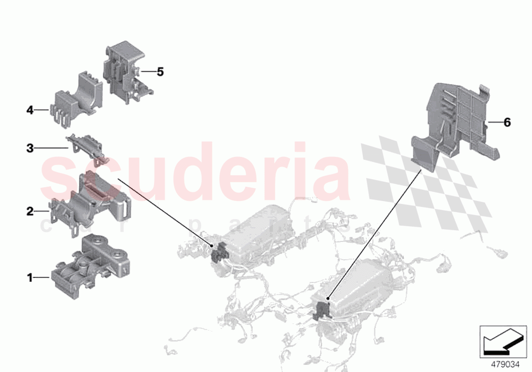 Fastener for wiring harness of Rolls Royce Rolls Royce Phantom Extended RR12(2017-2023)