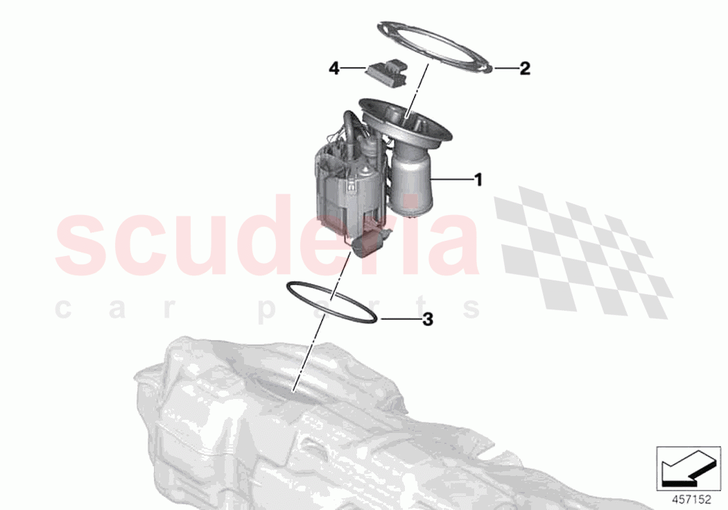 Fuel pump and fuel level sensor of Rolls Royce Rolls Royce Phantom Extended RR12(2017-2023)