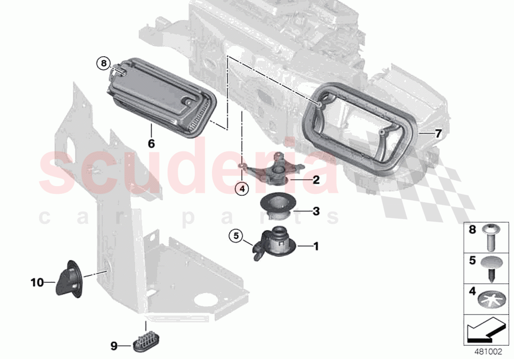 Assorted grommets seals of Rolls Royce Rolls Royce Phantom Extended RR12(2017-2023)