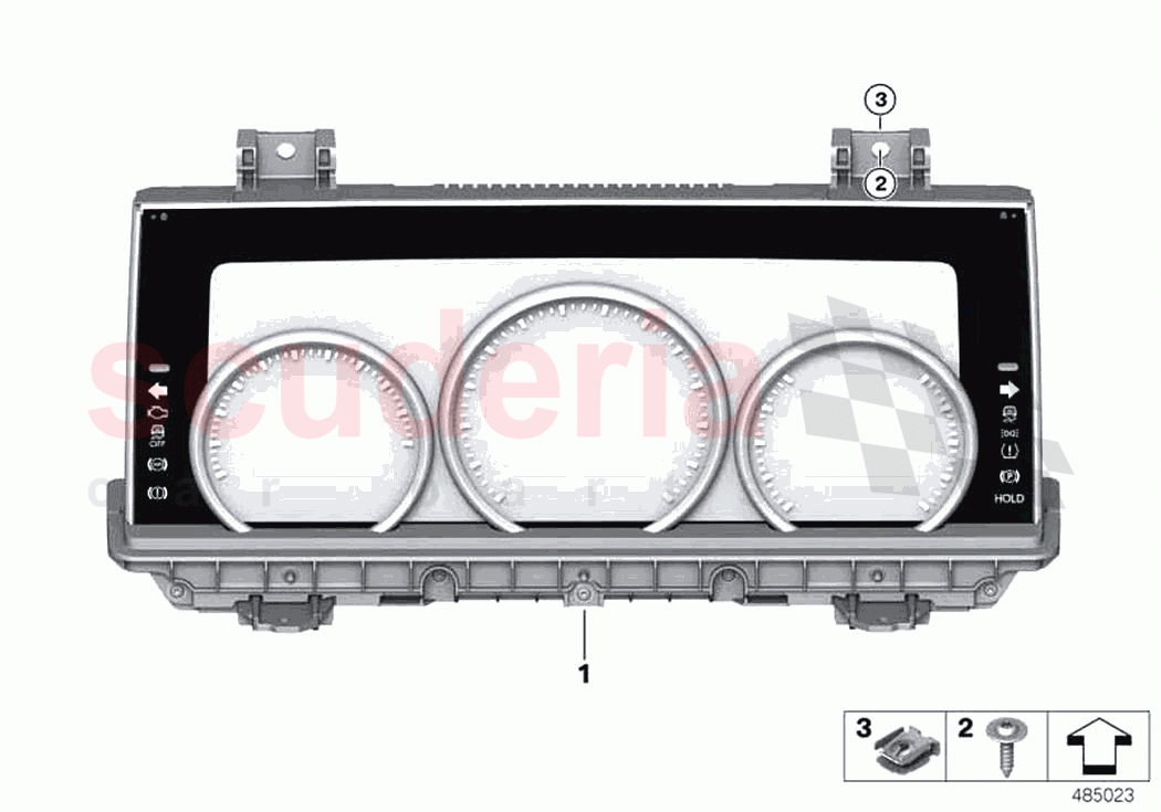 Instrument cluster of Rolls Royce Rolls Royce Phantom Extended RR12(2017-2023)