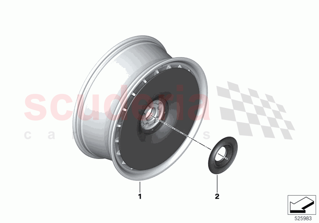 Light alloy wheel style 847 of Rolls Royce Rolls Royce Phantom Extended RR12(2017-2023)