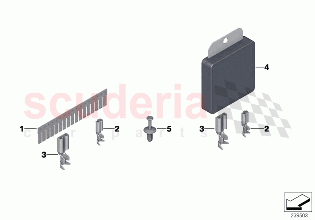 Various comb type connectors of Rolls Royce Rolls Royce Phantom Extended RR12(2017-2023)