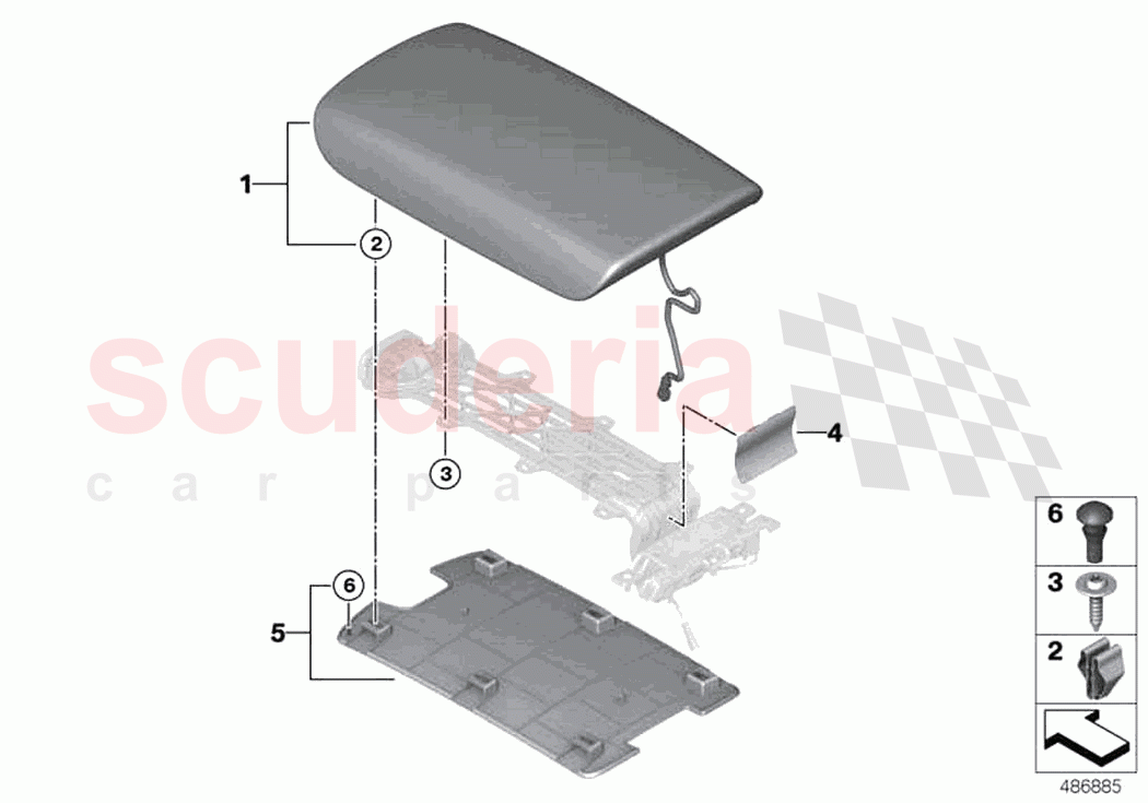 Armrest centre console of Rolls Royce Rolls Royce Phantom Extended RR12(2017-2023)
