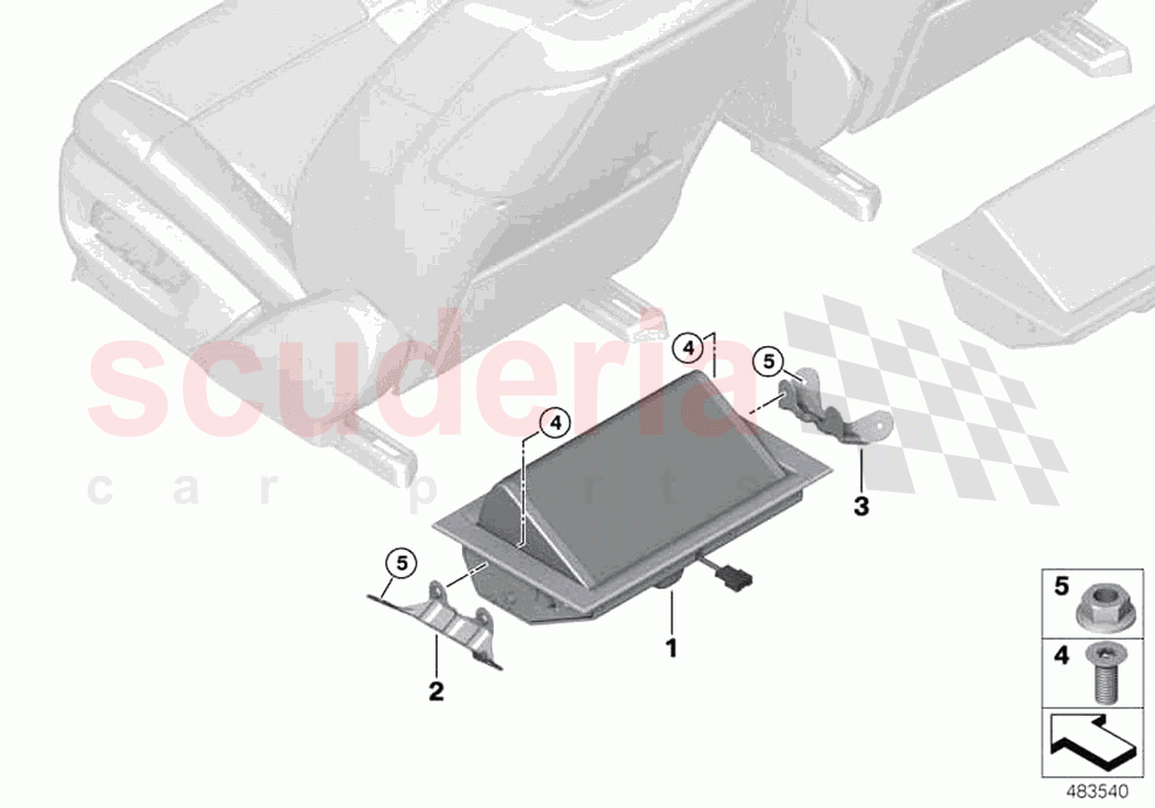 Foot rest rear of Rolls Royce Rolls Royce Phantom Extended RR12(2017-2023)