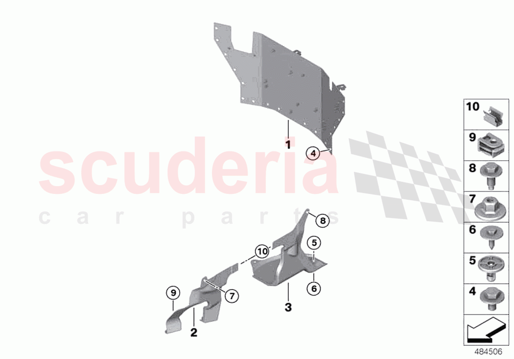 Mounting parts engine compartment of Rolls Royce Rolls Royce Phantom Extended RR12(2017-2023)