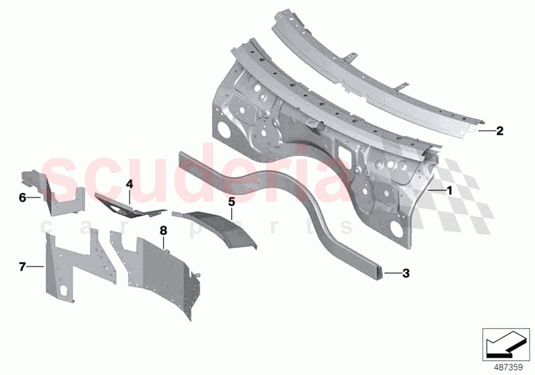 Splash wall parts of Rolls Royce Rolls Royce Phantom RR11(2017-2023)