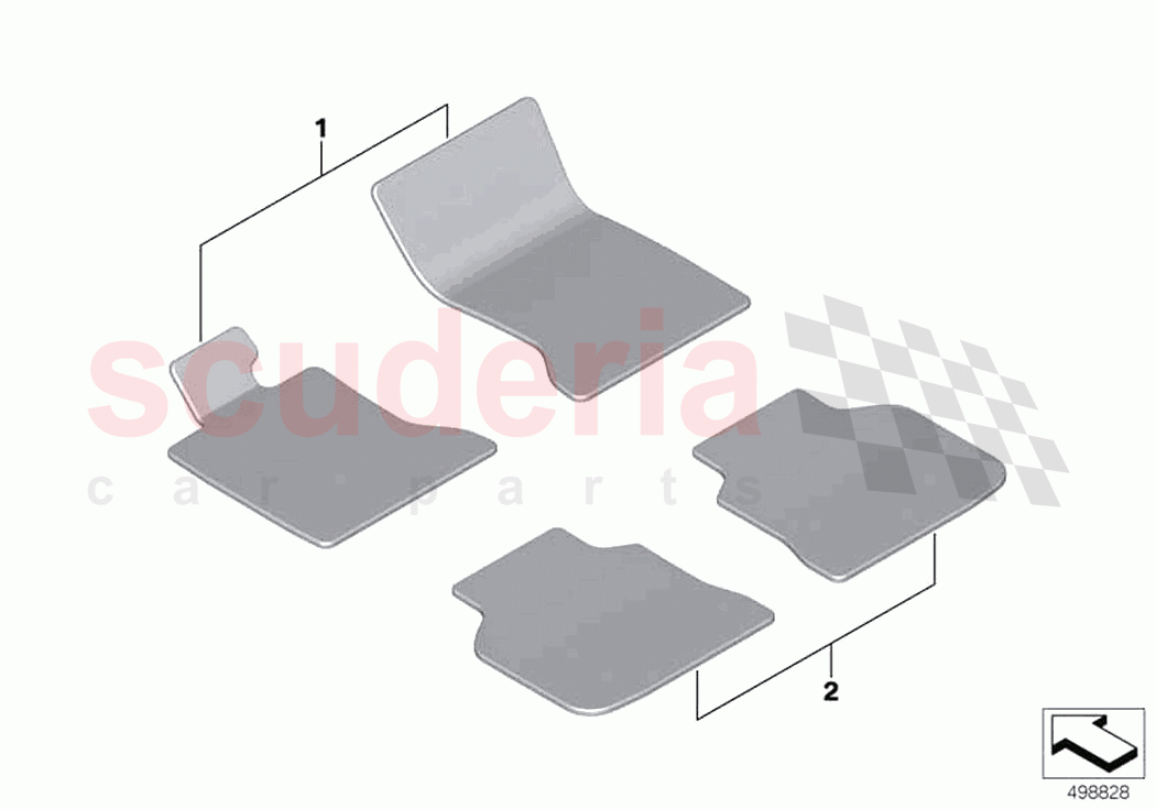 Full set all weather floor mats of Rolls Royce Rolls Royce Phantom RR11(2017-2023)