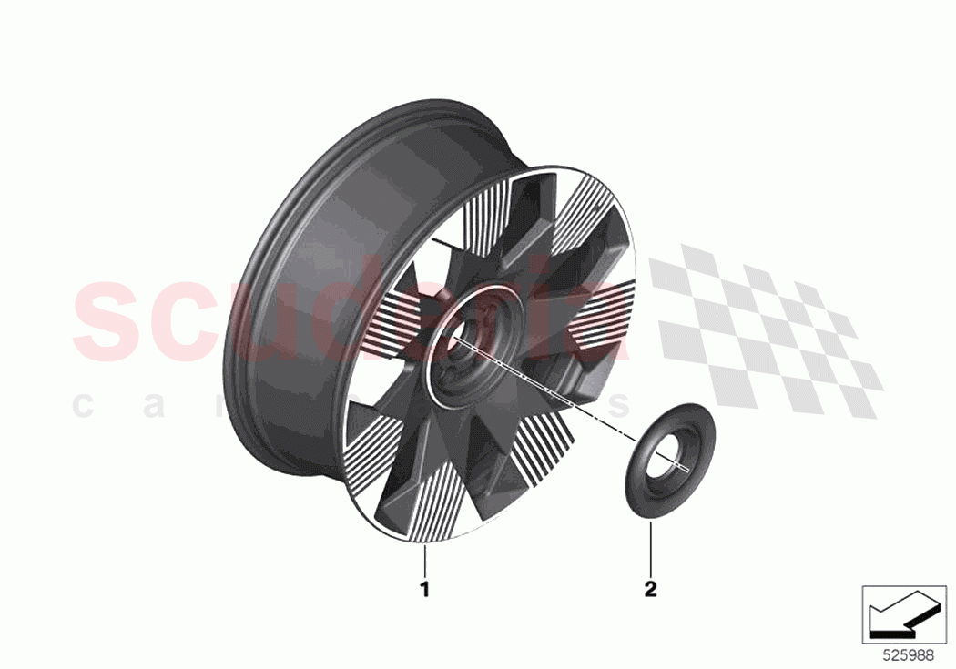 Light alloy wheel style 924 of Rolls Royce Rolls Royce Phantom RR11(2017-2023)