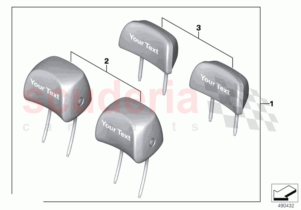 Retrofit headrests personalised of Rolls Royce Rolls Royce Phantom RR11(2017-2023)