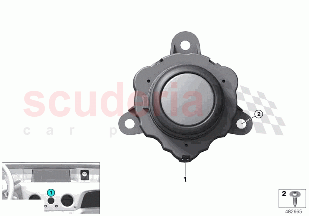 Audio turn knob of Rolls Royce Rolls Royce Phantom RR11(2017-2023)