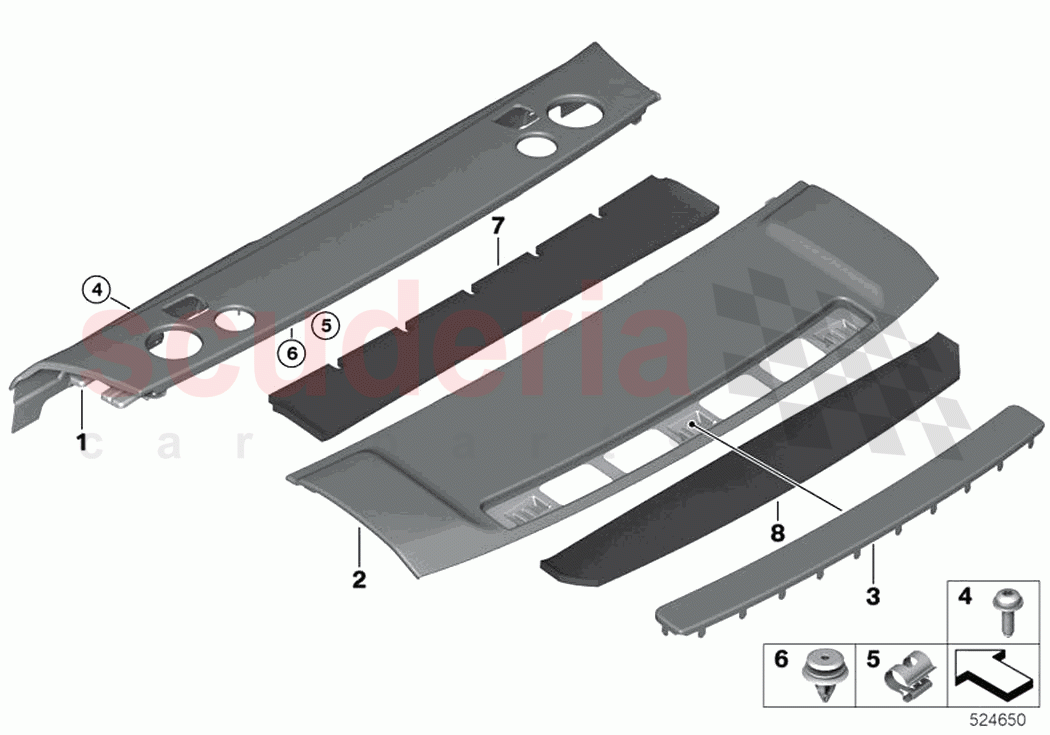 Rear window shelf of Rolls Royce Rolls Royce Phantom RR11(2017-2023)