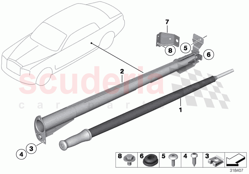 Umbrella bag of Rolls Royce Rolls Royce Phantom RR11(2017-2023)