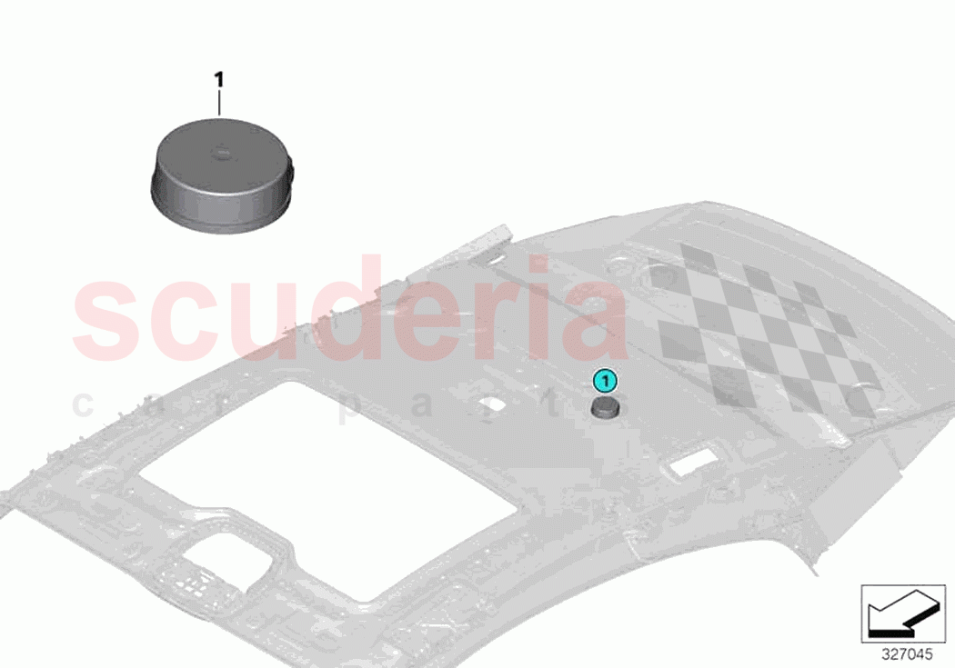 Single parts loudspeaker of Rolls Royce Rolls Royce Wraith RR5(2017-2023)