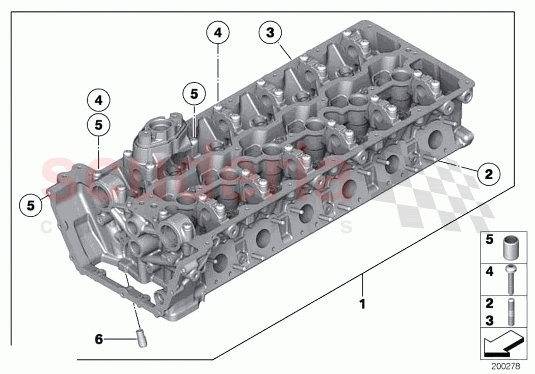 Cylinder head of Rolls Royce Rolls Royce Wraith RR5(2017-2023)