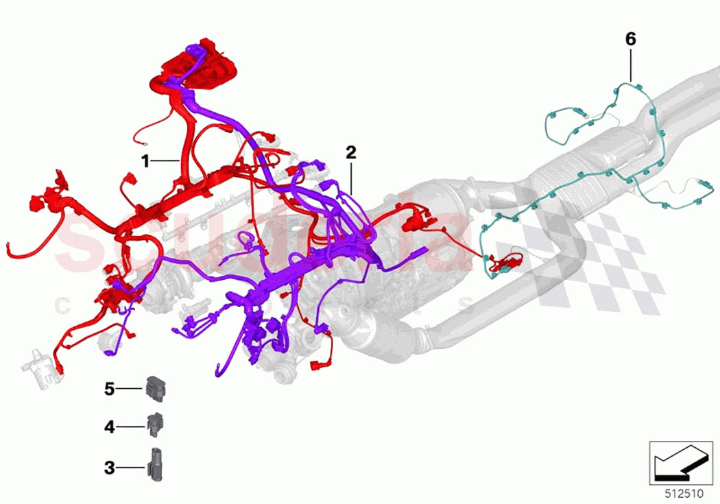 wiring harness engine grbx module of Rolls Royce Rolls Royce Wraith RR5(2017-2023)