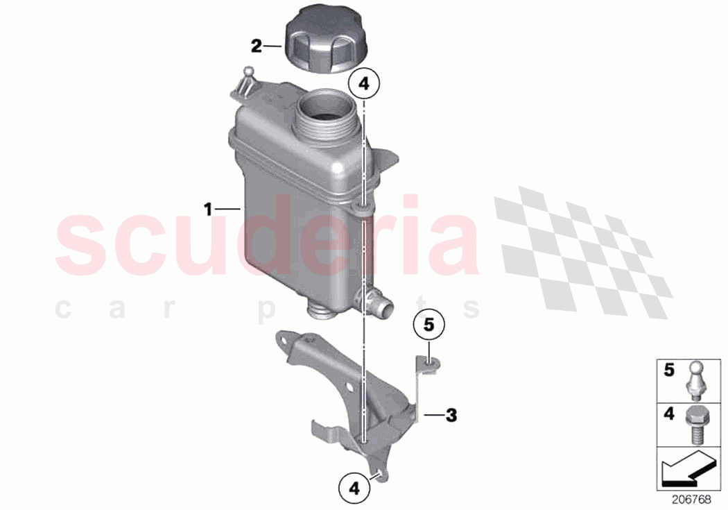 Expansion tank intercooler of Rolls Royce Rolls Royce Wraith RR5(2017-2023)