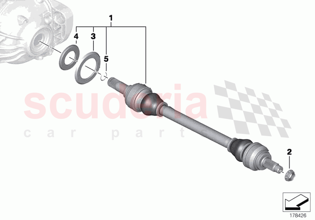 Output shaft of Rolls Royce Rolls Royce Wraith RR5(2017-2023)
