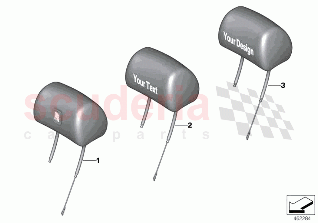 Retrofit headrests of Rolls Royce Rolls Royce Wraith RR5(2017-2023)