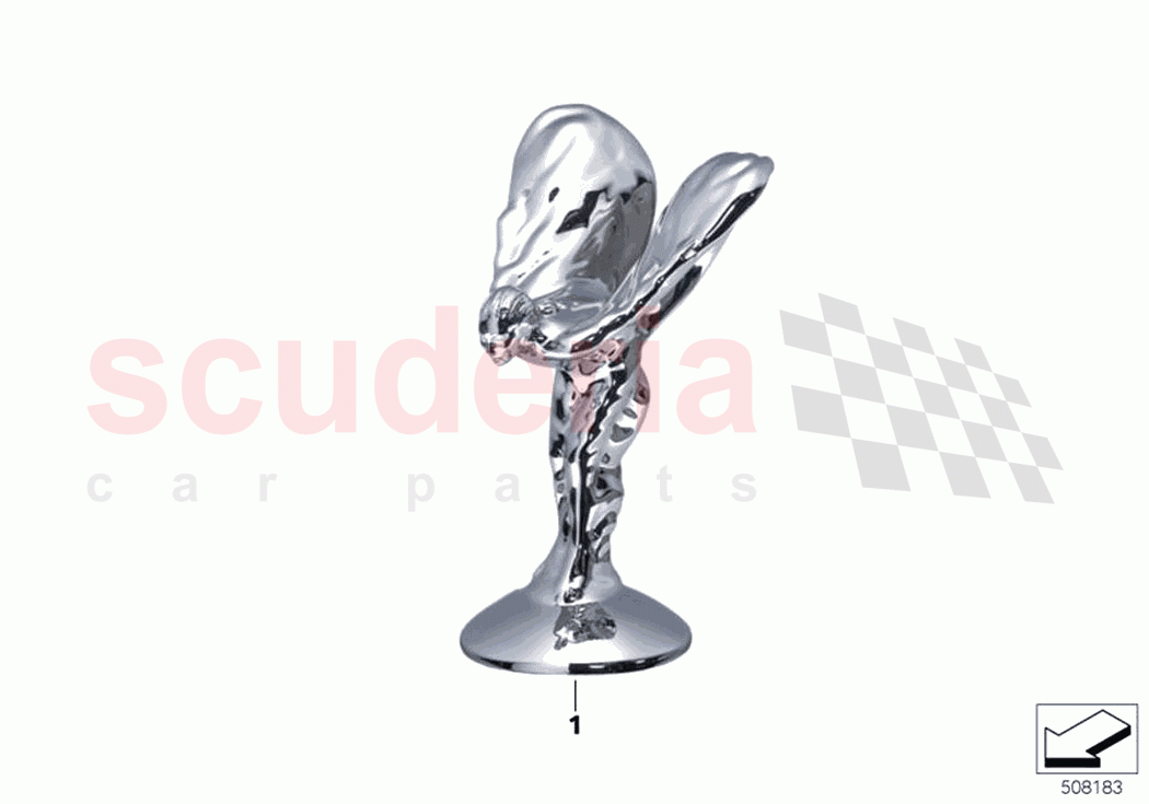 Retrofit Spirit of Ecstasy of Rolls Royce Rolls Royce Wraith RR5(2017-2023)