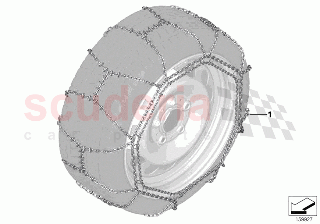 Snow chain of Rolls Royce Rolls Royce Wraith RR5(2017-2023)