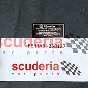 258127 'RADIATOR CONTAINS ANTIFREEZE' LABEL