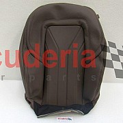 673003440 LH FRONT SEAT BACKREST COVER - V8 Leather Seat Upholstery / DOVE GREY