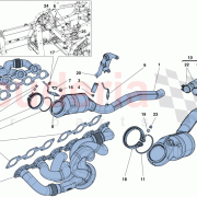 V-CLAMP FOR FASTENING CATALYTIC CONVERTER TO MANIFOLD for 
