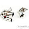 Photo of Quicksilver Sport Side Muffler Deletes w/Valves (2006-12) for the Porsche 997 (Mk I) GT3 - Image 2