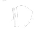 Glass Frames & Regulators - Rear Quarter Glass, Volante