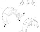 Body Exterior Trim & Ornamentation - Rear Wheel Arch Liners