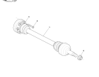 Rear Halfshaft Assembly, Manual