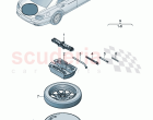 Vehicle tools for temporary spare wheel (11020)