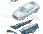 sound absorbers Underbody damping for engine compartment