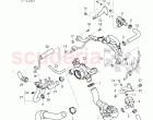 Coolant hoses and pipes, engine, F 4V-J-017 261>>, F ZV-J-017 261>>