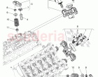 solenoid valve, camshaft adjuster unit, cam follower, roller rocker arm