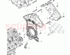 Cover for timing chain, sealing flange