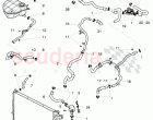 Coolant hoses and pipes, Engine bay, for vehicles with coolant auxiliary heater, F…