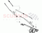 wiper motor, wiper arm with wiper, blade