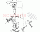 control arm, wishbone link, wheel bearing housing, Suspension fork