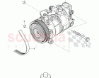 air conditioner compressor, mounting parts for refrigerant compressor