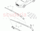 wiper motor, wiper arm with wiper, blade