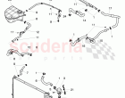 Coolant hoses and pipes, Engine bay, F 3W-7-051 259>>, F ZA-A-062 022>>