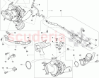 Exhaust gas turbocharger, oil return line, oil pressure line, F 3W-8-051 806>>, F …