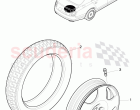 diaginal tire (spare wheel), alloy wheel