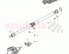 propeller shaft 2-piece with intermediate bearing, for 8-speed automatic gearbox