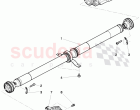 propeller shaft 2-piece with intermediate bearing, for 6 speed automatic transm.