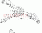 flange shaft, seal, for rear axle differential